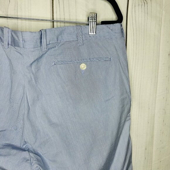Polo By Ralph Lauren Slim GI Fit Shorts Mens Size 36 Blue Striped 8" Inseam - Picture 5 of 7